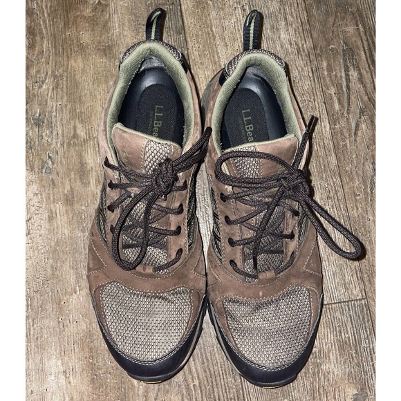 L.L. Bean Trail Model Hiking Shoes Gore Tex Vibram Sole Men’s 12 Medium Brown main image 5